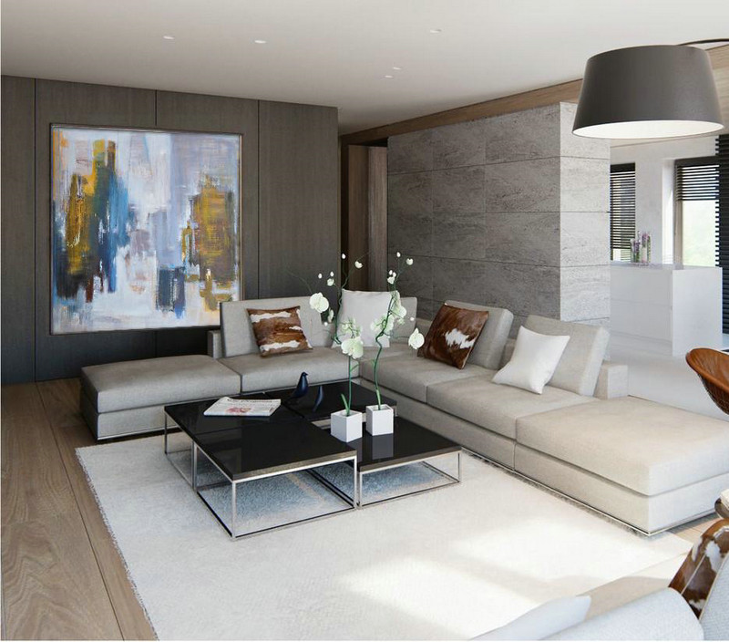 Oversized Canvas Art On Canvas,Oversized Abstract Landscape Oil Painting,Extra Large Wall Art,Yellow,White,Blue.etc